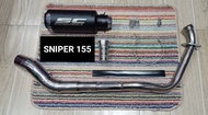 SNIPER 155 FULL EXHAUST SYSTEM SC PROJECT