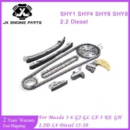 Engine Timing Chain Kit For Mazda 2.2 CX-5 KE GH 6 GJ GL 3 BM BN12-18 2.2L SHY1 SHY4 SHY6 2011-2018 
