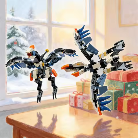 276pcs MOC Horizon Adventures Skydrifter Glinthawk Model Building toys blocks Construction Christmas