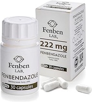 Fenbendazol 222mg, Purity &gt;99%, by Fenben Lab, Certified Third-Party Laboratory Tested, Analysis Report Included, 30 Caps