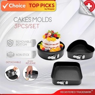 Swiss Thomas 3-Piece Non-Stick Cake Mould Bakeware Set