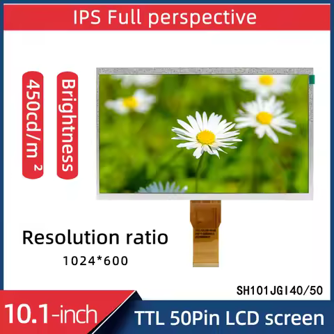 10.1-inch TTL50P 1024 * 600 LCD screen SH101JGI40 compatible SH101JGI50 with high brightness 450cd/m