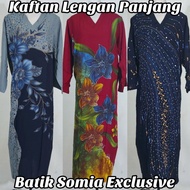 100% COTTON KAFTAN BATIK SOMIA / KAFTAN COTTON LENGAN PANJANG TERENGGANU / BAJU KELAWAR LENGAN PANJA