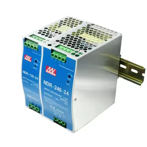 DIN-Rail Switching Power Supply 12V/24V/48V DC Stable NDR 75W/120W/150W/240W Transformer Switching P