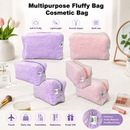 Multipurpose Fluffy Bag / Fluffy Cosmetic Bag / Travel Organizer Portable Bag