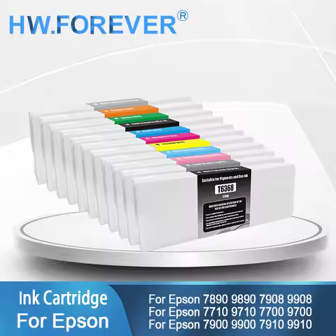 T6361-T6369 T636A T636B Compatible Ink Cartridge For Epson Stylus Pro7700 9700 7890 9890 7908 9908 7