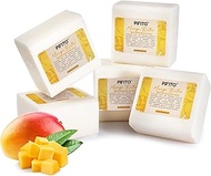 Pifito Mango Butter Melt and Pour Soap Base (5 lb) │ Bulk Premium 100% Natural Glycerin Soap Base │ Luxurious Soap Making Supplies