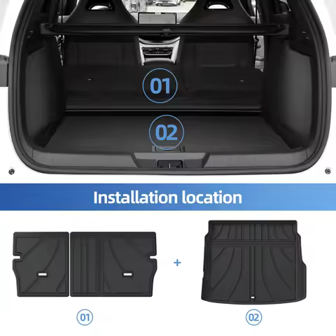 Left Drive for Geely Starray EM-i/EX5 EM-i 2025 2026 Car Floor Mats Cargo Liner Trunk Pad TPE Waterp