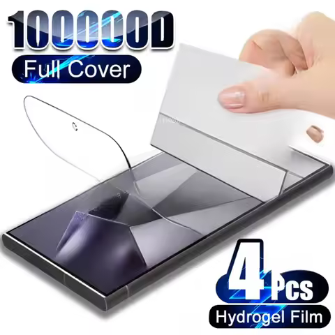 4PCS Hydrogel Film For Samsung Galaxy S25 Ultra S23 S22 S21 S20 S24 Ultra S25 Edge Screen Protector