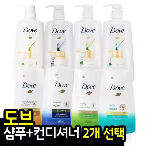 Dove Intense Repair Shampoo + Intense Conditioner Shampoo Collection Renewal