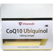 Vitamode CoQ10 Ubiquinol 100mg Softgel Reduced form Coenzyme Q10 100mg Health Supplement 2x30 Softge