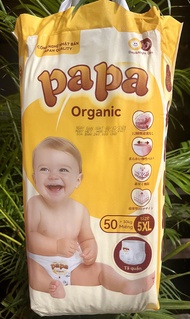 [HỎA TÔC]Tã Bỉm Papa Organic công nghệ Nhật Bản bịch 100 miếng đủ size từ  L đến 6XL
