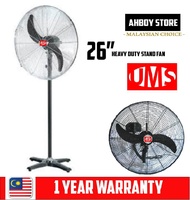 UMS 26 inch Heavy Duty Industrial Stand Fan - 1 Years Motor Warranty