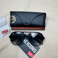 Kacamata Rayban Cats 5000 Black Lensa Gradasi Second Original