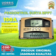 Mppt Solar Controller Charge Controller Rumah Panel Surya Baterai Cerdas Regulator 30A 60A 100A Dual