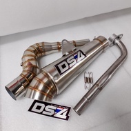 Muffler exhaust pipe DS4 51mm Conical open space xrm 125 110 100 wave rs 125 fury smash rusi dl 100 