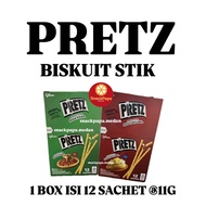 PRETZ ORIGINAL FLAVOR STICK BISCUITS | PIZZA PIZZA | [1 BOX CONTAINS 12 SACHETS @11G] | GLICO PRETZ 