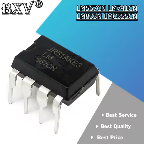 10PCS/LOT LM567CN DIP8 LM567CN LM741CN LM833N LMC555CN LM567 LM741 UA741 LM833 LMC555 LM555 DIP IC C