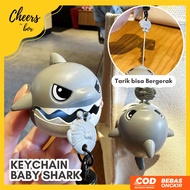 GANTUNGAN Retractable And Movable Baby Shark Keychain/Shark Keychain For Entertainment/Bag Hanger/Wa