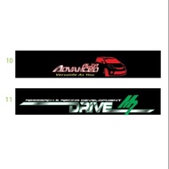 UNIVERSAL CAR WINDSCREEN STICKER FRONT/REAR(132cm×24cm/9.6 in×52 un)