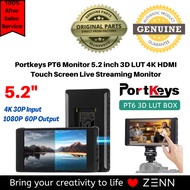 Portkeys PT6 Monitor 5.2 inch 3D LUT 4K HDMI Touch Screen Live Streaming Monitor