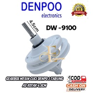MESIN DENPOO DW-9100 2-tub washing machine Gearbox Denpoo 10-gear small pulley