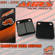 FRONT DISC BRAKE PADS GLPRO WIN GLMAX NEOTECH KLX 150 REAR AHRS RACING HS55