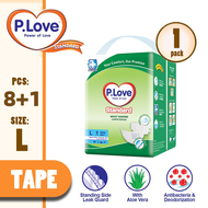 P.Love Standard Adult Tape Diapers - M10/L10/XL8 (1 Pack)