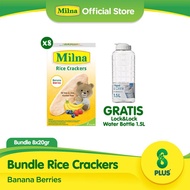Buy 8 Milna Rice Crackers Banana Berries Free LNL Chess Bottle 1.5L
