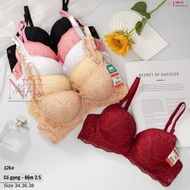[Size 34-38] 3cm lace push-up bra with underwire cup A Size 34 36 38