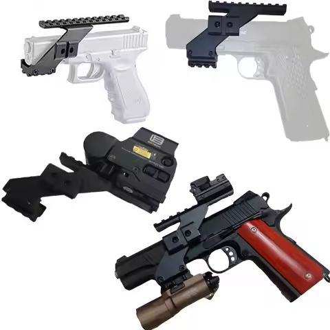 Metal Scope Mount Tactical Black Pistol Base Side Glock Height Rail For G17 G18 G19 G22 G34 G1-5 Hun