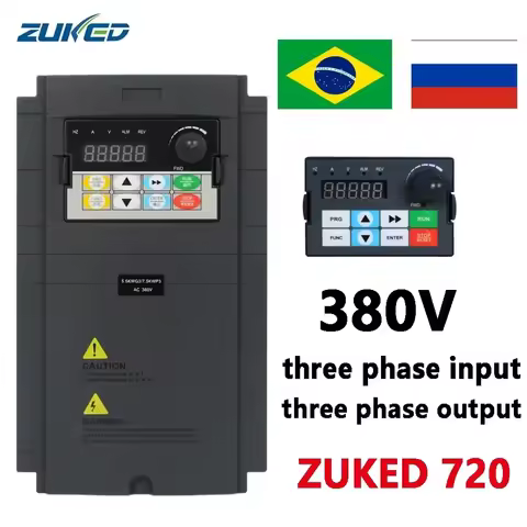 VFD 7.5KW 11KW 15KW 18KW 22KW 3000Hz High-performance vector type frequency converter three-phase mo