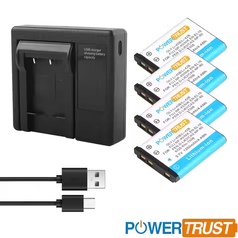 Battery/ Slim USB Rapid Charger Replacement for Kodak LB-012,KLIC-7006, Kodak PIXPRO SL5 FZ55 FZ53 F