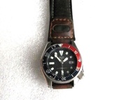 精工 百事圈 中古 中性 SEIKO 4205-014B (boysize) DIVER Pepsi Cola Automatic Unisex Wristwatch