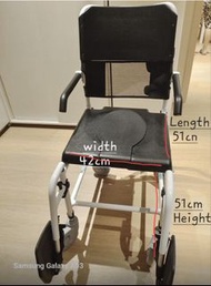 美國 Advanced Neat 2 有輪沐浴便椅 Lightweight Portable Wheelchair for Adults