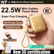 [CCC Certificate] REMAX 22.5W Super Mini  PowerBank20000mah fast charging with Lanyard Universal for