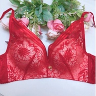 Bra (A41) Size 40 Women's full brocade underwear Fat Pressing Bra/-