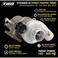 TBO GTX2560R Ball Bearing Turbo | Billet 42mm | T25 V-Band A/R 0.49 | Fast Spool for Myvi YRV K3-VET
