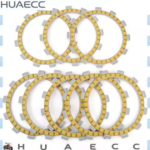 Clutch Friction Plates Disc for Yamaha YZ125 YZ125E YZ125F YZ125G YZ125H YZ125J YZ125K YZ125L YZ125M