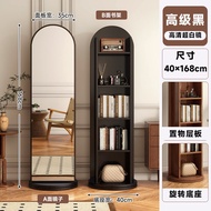 ตู้เสื้อผ้าแบบหมุนได้พร้อมกระจกเต็มรูปแบบสำหรับการจัดแสดงและเก็บของในบ้านสำหรับเด็ก ตู้หนังสือแบบหมุ