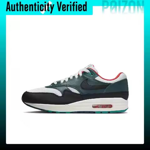 Nike Air Max 1 Casual Shoes Unisex Low-top Green/Black/White FB8914-100