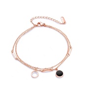 < 316 Shop > [XE43] (Fashion Titanium Steel Anklet-Korean Version Sweet Love Anklet/Creative Gift/Do