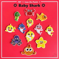 ☸ Baby Shark - Cartoon Iron-on Patch ☸ 1Pc DIY Sew on Iron on Badges Patches