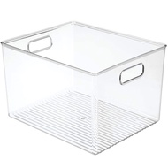 29X20X15cm Acrylic Transparent Refrigerator Storage Box Desktop Dormitory Bathroom Storage Box