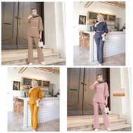 ONE SET ZAZA DAILY KNIT SET WANITA STELAN DAILY