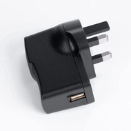 (Input: 0.3A , 2 round pin plug) PRUNUS Adapter with indicator light, Perfect for radio, speaker with rechargeable lithi