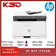 HP Color Laser MFP 179fnw All-In-One Laser Printer / HP 179FNW Colour Laser Printer ( C/W Original HP 119A Toner 1 Set) - 3 Years Onsite Warranty by HP Malaysia