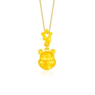 SK Jewellery Disney Face of Pooh 999 Pure Gold Winnie the Pooh Pendant