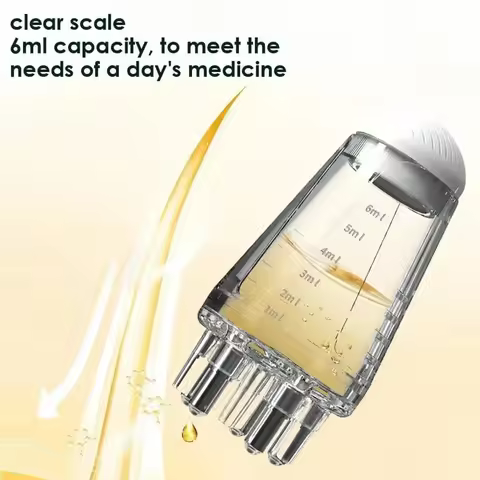 Mini Portable Scalp Application Liquid Comb, Hair Roots Massaging Hair Growth Essence Oil