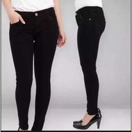 SL Celana Jeans Skinny Wanita  Celana Pensil Jeans Wanita Celana Jeans Panjang Wanita  Warna HITAM